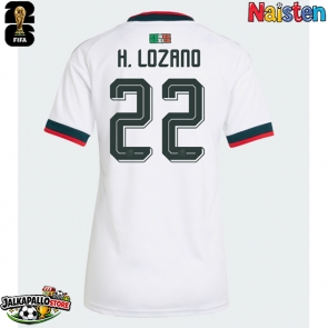 Meksiko Hirving Lozano #22 Vieraspaita Naisten MM-kisat 2026 Lyhythihainen